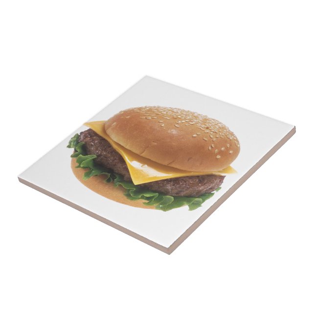 Azulejo De Cerámica Cheeseburger (Lado)