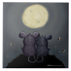 Azulejo De Cerámica Cheesy Moon
