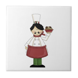 Azulejo De Cerámica Chef italiano nº 3 mosaico