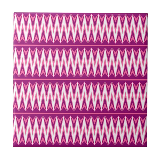 Azulejo De Cerámica Chevron azteca #4 en VictoriaShaylee (Frente)