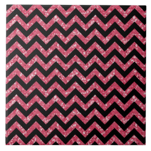 Azulejo De Cerámica Chevron Purpurina Look Tile