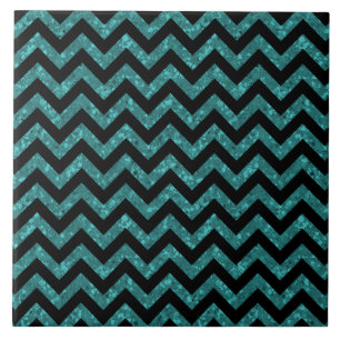 Azulejo De Cerámica Chevron Purpurina Look Tile