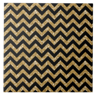 Azulejo De Cerámica Chevron Purpurina Look Tile