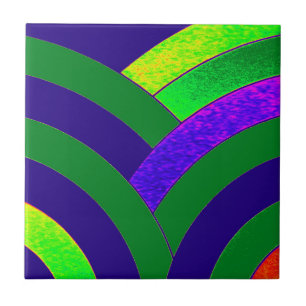 Azulejo De Cerámica Chevrras contemporáneas elegantes y de moda