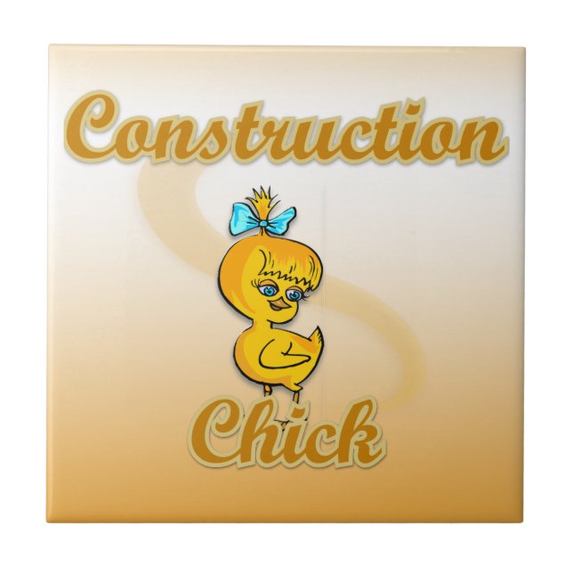 Azulejo De Cerámica Chick de construcción (Frente)