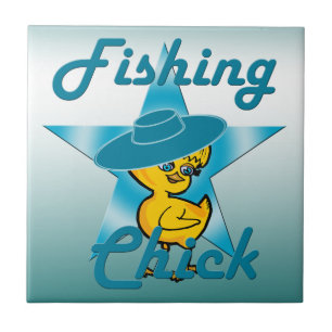 Azulejo De Cerámica Chick de pesca n.º 7