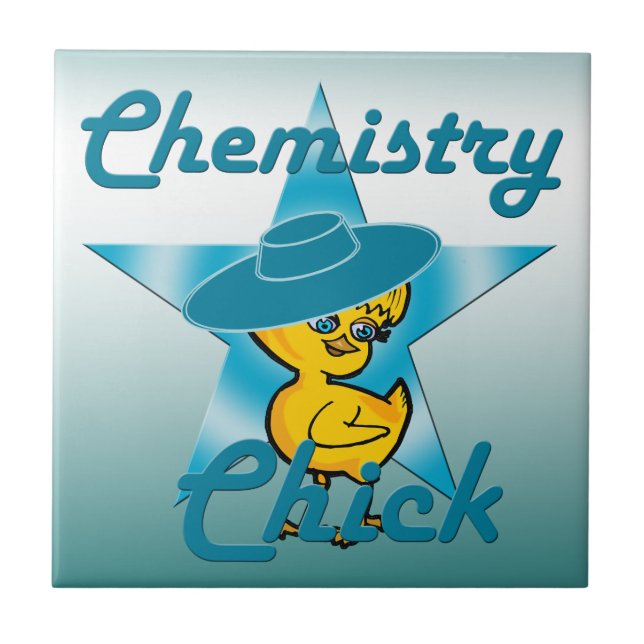 Azulejo De Cerámica Chick de Química #7 (Frente)