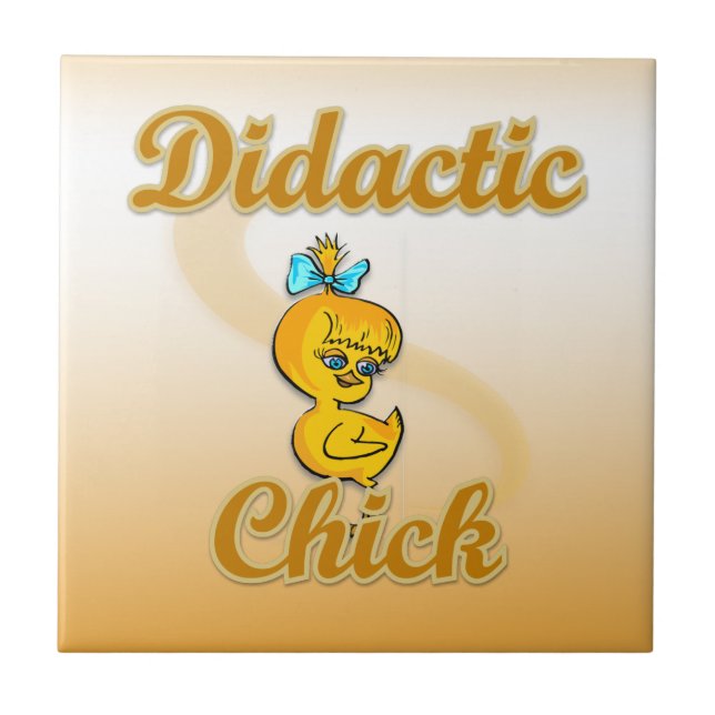 Azulejo De Cerámica Chick didáctico (Frente)
