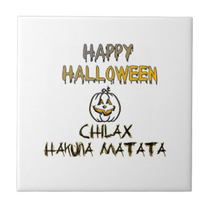 Azulejo De Cerámica Chill and Relax Happy Halloween Collection