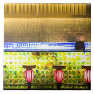 Azulejo De Cerámica China, Shanghai. Bar en el bar Xin Tian Di 2