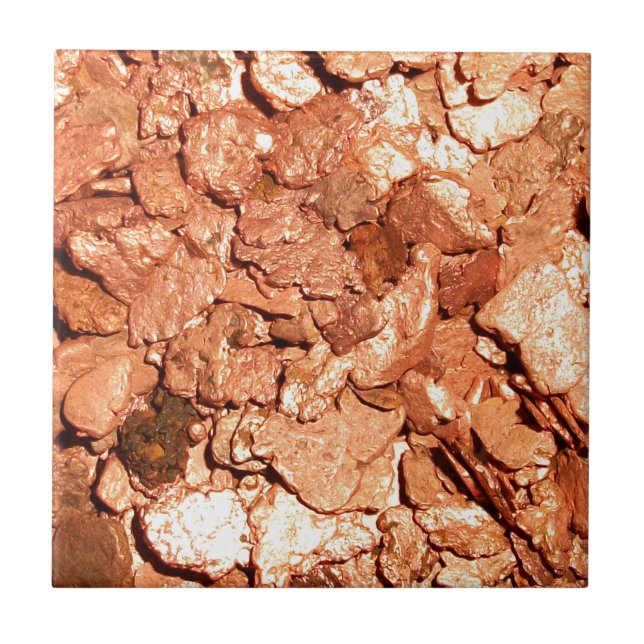Azulejo De Cerámica Chips Metalizado de cobre (Frente)