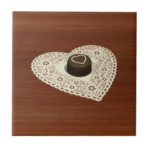 Azulejo De Cerámica Chocolate de las tarjetas del día de San Valentín