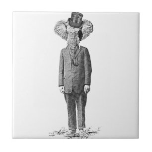 Azulejo De Cerámica Chulo del elefante