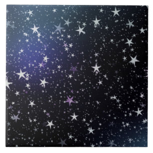 Azulejo De Cerámica Cielo nocturno de las estrellas