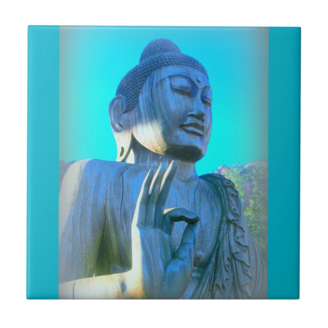 Azulejo De Cerámica cielos azules (Frente)