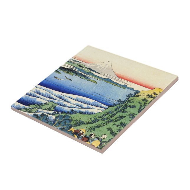 Azulejo De Cerámica Cientos poemas explicados por la enfermera Hokusai (Lado)