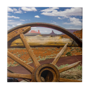 Azulejo De Cerámica Cierre de la rueda de vagones, Arizona
