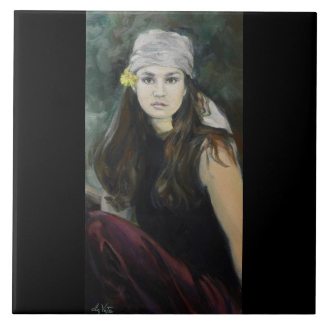 Azulejo De Cerámica Cigany Bella Artes Tile (Frente)