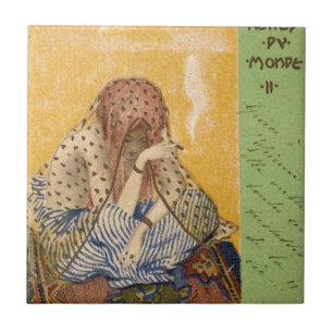 Azulejo De Cerámica Cigarrillos del mundo por Raphael Kirchner