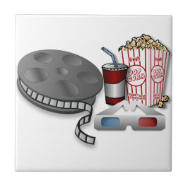 Azulejo De Cerámica Cine 3D