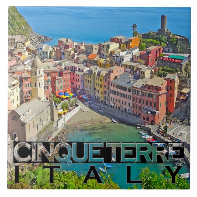 Azulejo De Cerámica Cinque Terre (Frente)