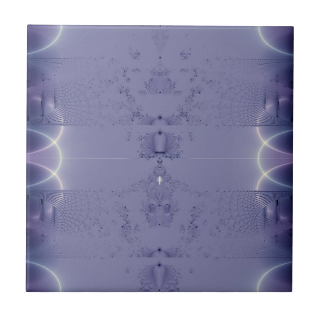 Azulejo De Cerámica Cinta púrpura (Frente)