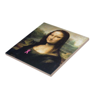 Azulejo De Cerámica Cinta rosa Mona Lisa