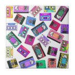 Azulejo De Cerámica Cintas de casete modeladas neón retro de los años<br><div class="desc">Estos modelos coloridos brillantes de neón frescos y retros de la vuelta de los años 80 y de los años 90 en las cintas de casete son perfectos para el individuo de moda y elegante. Su diversión e impresión juguetona es grandes para muchos regalos y ocasiones. Disfrute de este diseño...</div>