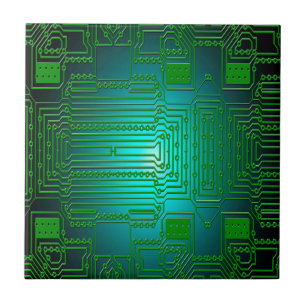 Azulejo De Cerámica circuitos de conductores de placa