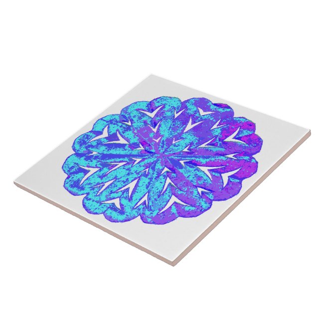 AZULEJO DE CERÁMICA CÍRCULO ABSTRACTO WYCINANKI (Lado)