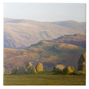 Azulejo De Cerámica Círculo de piedras de Castlerigg, Distrito de los 