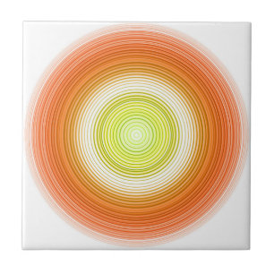 Azulejo De Cerámica Círculos - colores cítricos