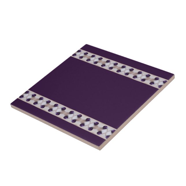 Azulejo De Cerámica Ciruelas púrpuras (Lado)