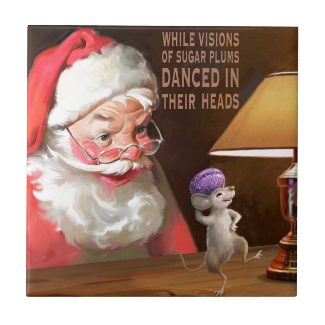 Azulejo De Cerámica Ciruelos del azúcar (Frente)