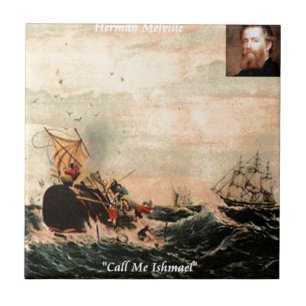 Azulejo De Cerámica Cita de Herman Melville Llámame Ismael