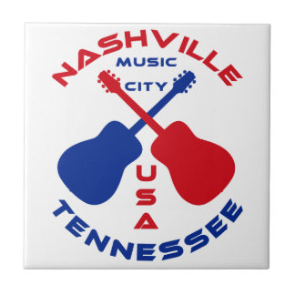 Azulejo De Cerámica Ciudad los E.E.U.U. de la música de Nashville,