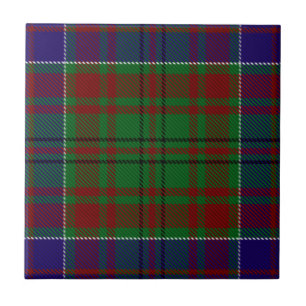 Azulejo De Cerámica Clan Adams Tartan
