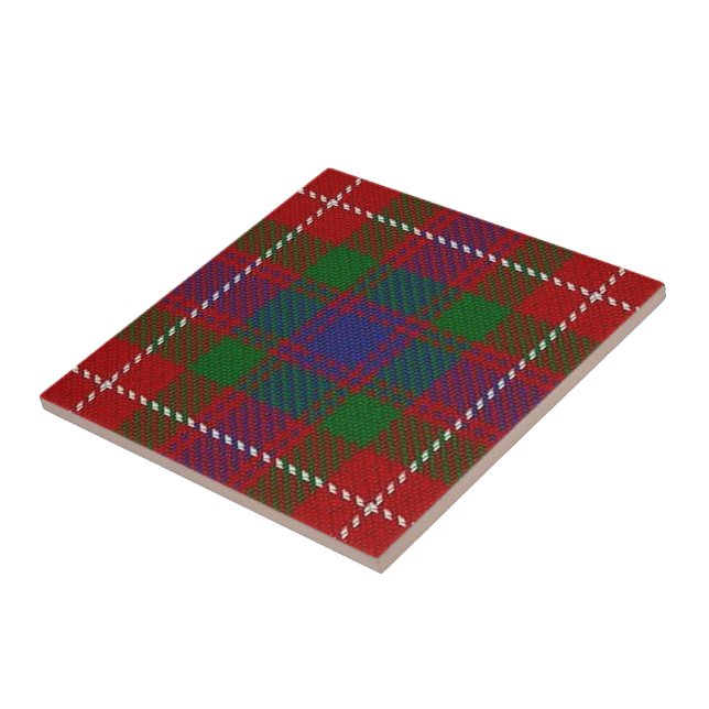 Azulejo De Cerámica Clan Fraser de Lovat Expresiones Escocesas Tartán (Lado)