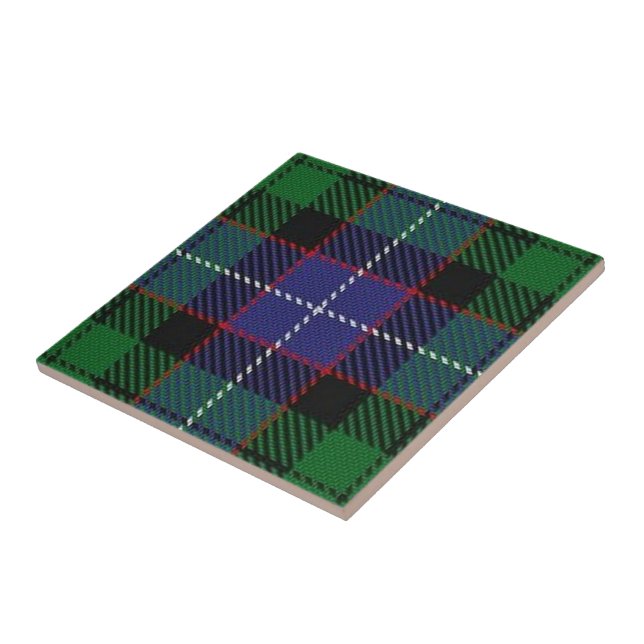Azulejo De Cerámica Clan Galbraith Expresiones Escocesas Tartán (Lado)