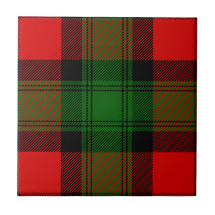 Azulejo De Cerámica Clan Kerr Tartan