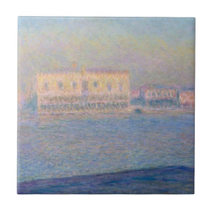 Azulejo De Cerámica Claude Monet el el palacio del dux visto del Gio