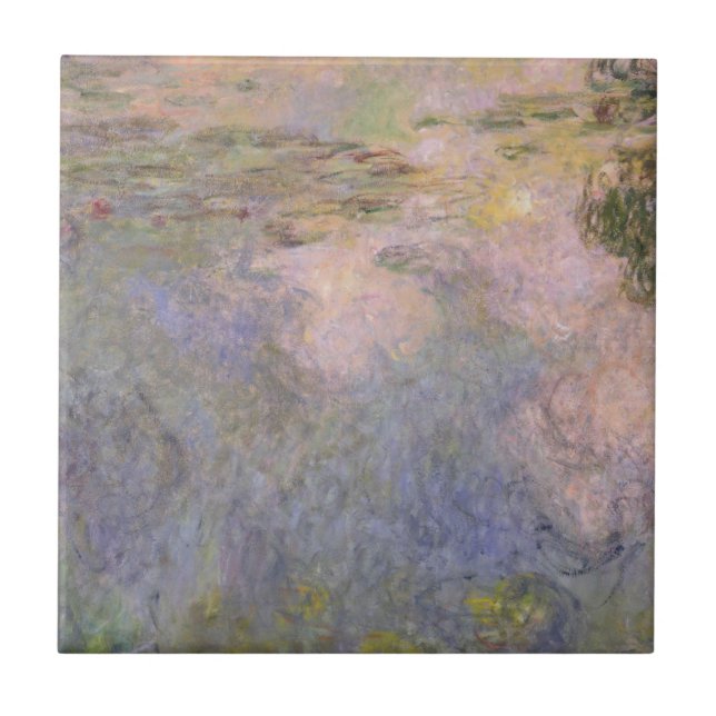 Azulejo De Cerámica Claude Monet el | la charca del Agua-Lirio (Frente)