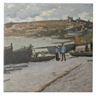Azulejo De Cerámica Claude Monet el Sainte-Adresse, 1867