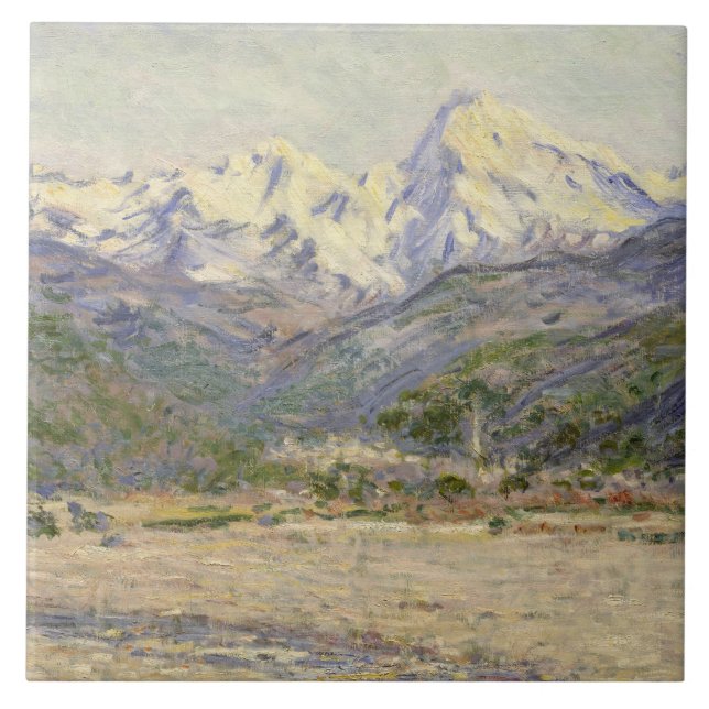 Azulejo De Cerámica Claude Monet - El valle de Nervia (Frente)