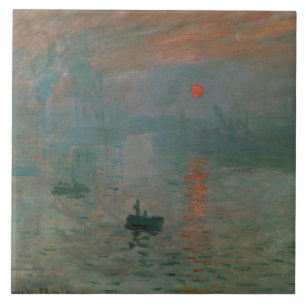Azulejo De Cerámica Claude Monet - Impresión, amanecer
