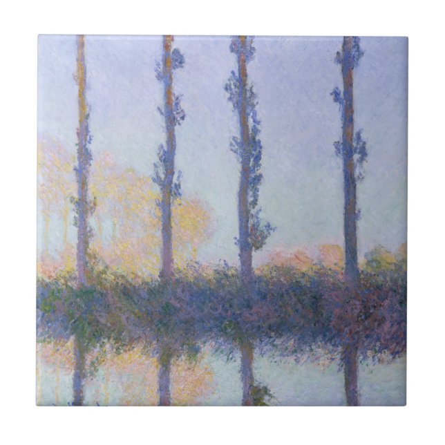 Azulejo De Cerámica Claude Monet | Los Cuatro Árboles (Frente)