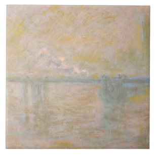 Azulejo De Cerámica Claude Monet - Puente Charing-Cross en Londres
