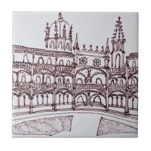 Azulejo De Cerámica Claustro del Monasterio de Jerónimos   Lisboa, Por