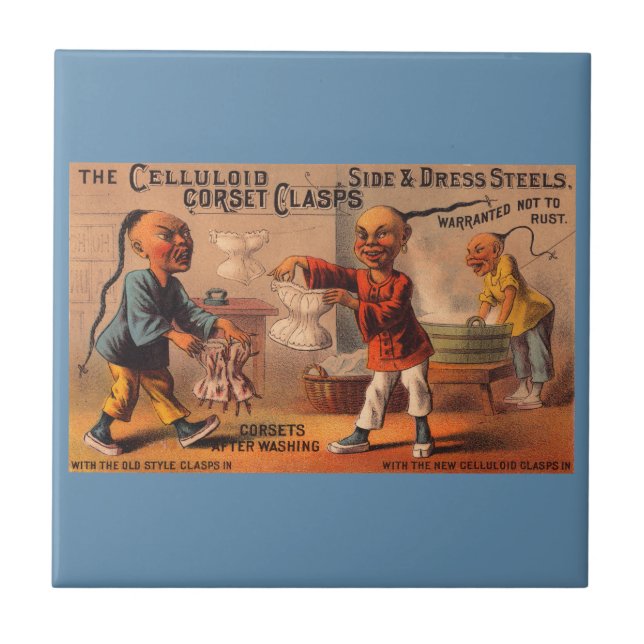 Azulejo De Cerámica Claves de corsé celuloide de tarjeta de comercio v (Frente)