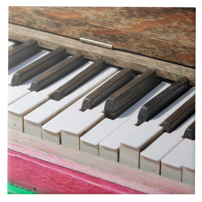 Azulejo De Cerámica Claves de piano 2 (Frente)